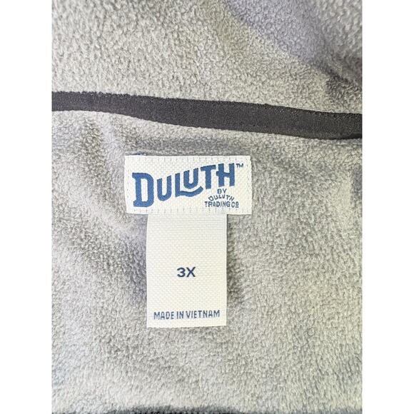 Duluth Trading Women’s Shoreline 2.0 Fleece Jacket Windproof Gray Blk Size 3X - Picture 4 of 7